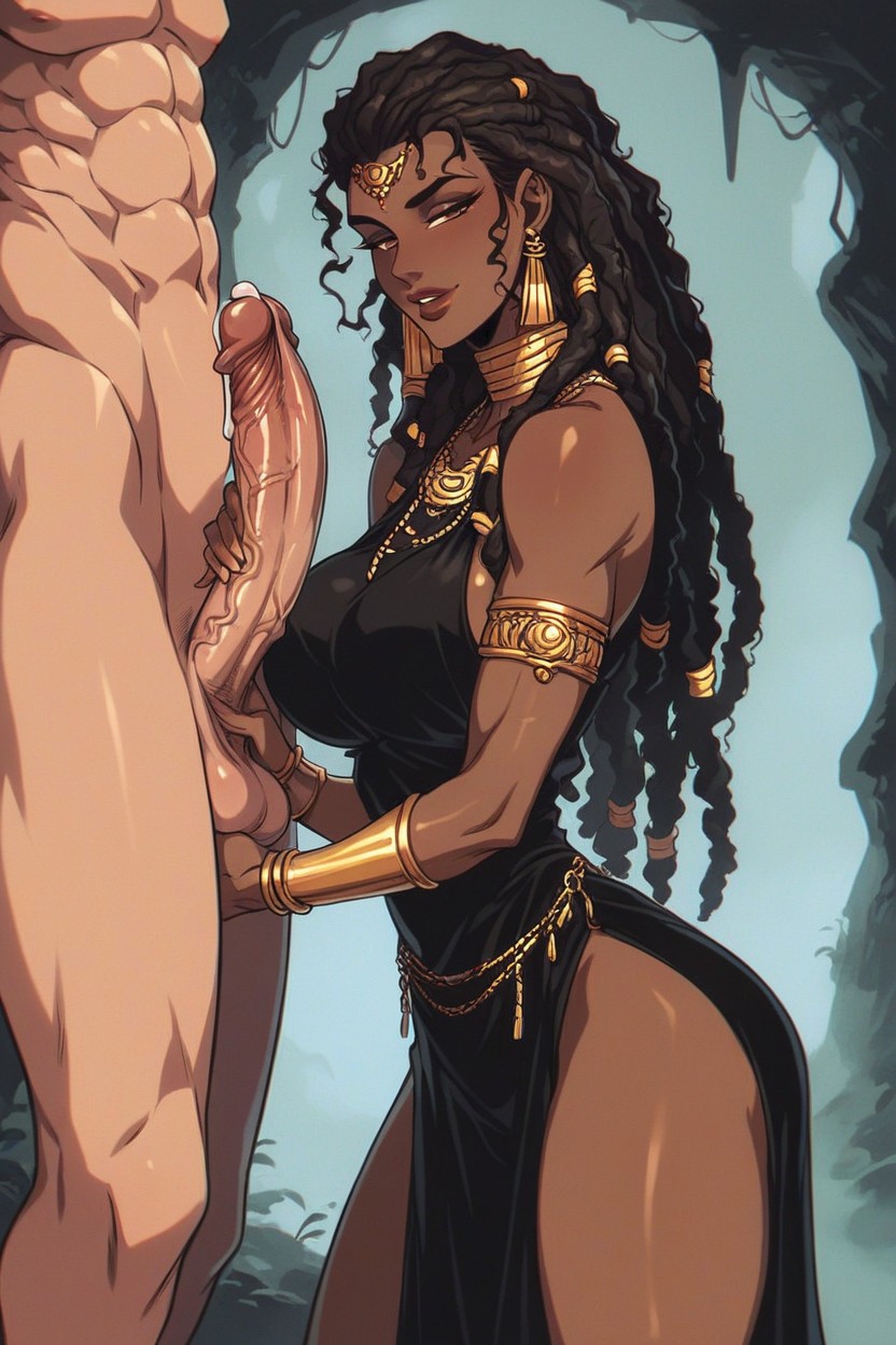 Brown Eyes, Forward Maxilla, Curvy Round Ass Bent Over Extremely Hentai AI Porn