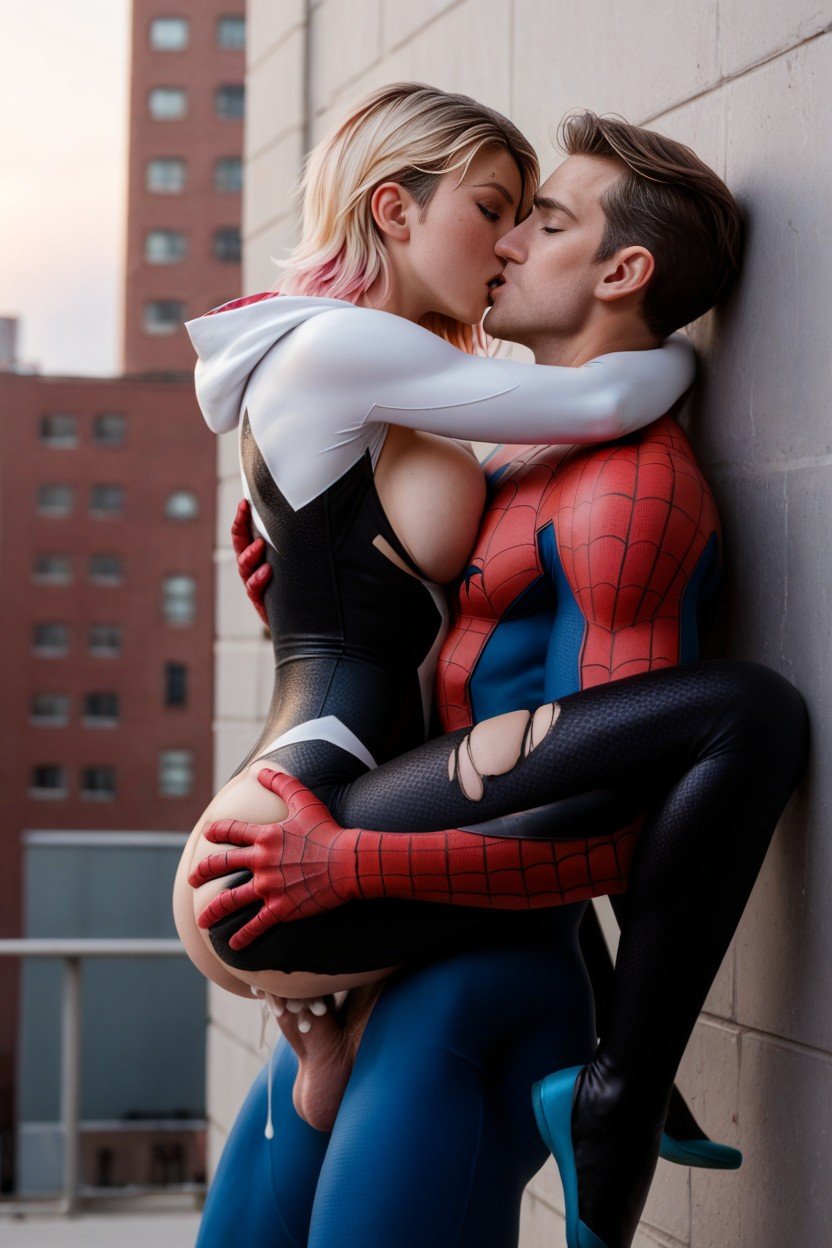 Man Grabbing Breasts, Peter Parker, 옷 찢어짐쉬메일 AI 포르노