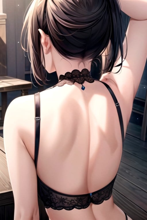 Back View, Halterneck BraPorno IA Hentai