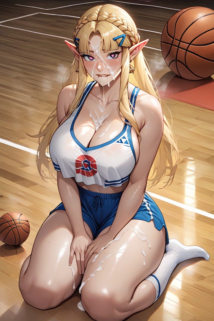 Bukakke, Basketball, Big Breasts Shemale AI Porn