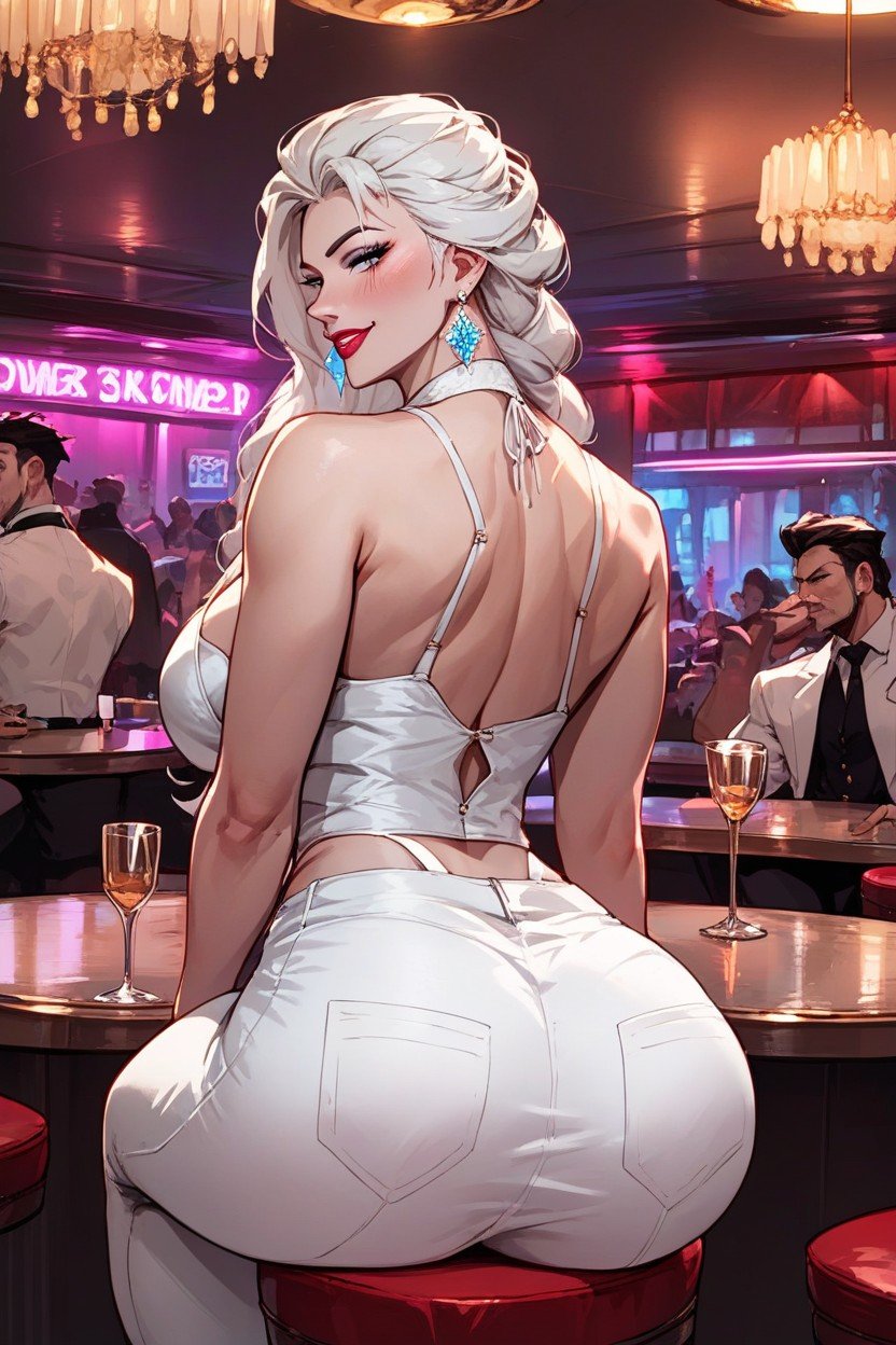 Elsa From The Cartoon Cold Heartwhite Whore Costumestrip Club Scene, Sexy Posebig Ass And PussiesPorno shemale IA