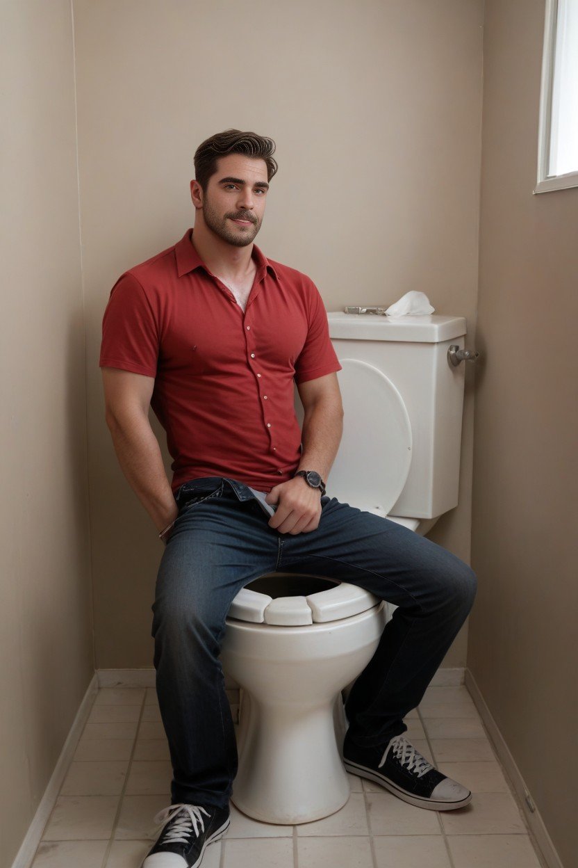 Daddy In ToiletPorno gay IA