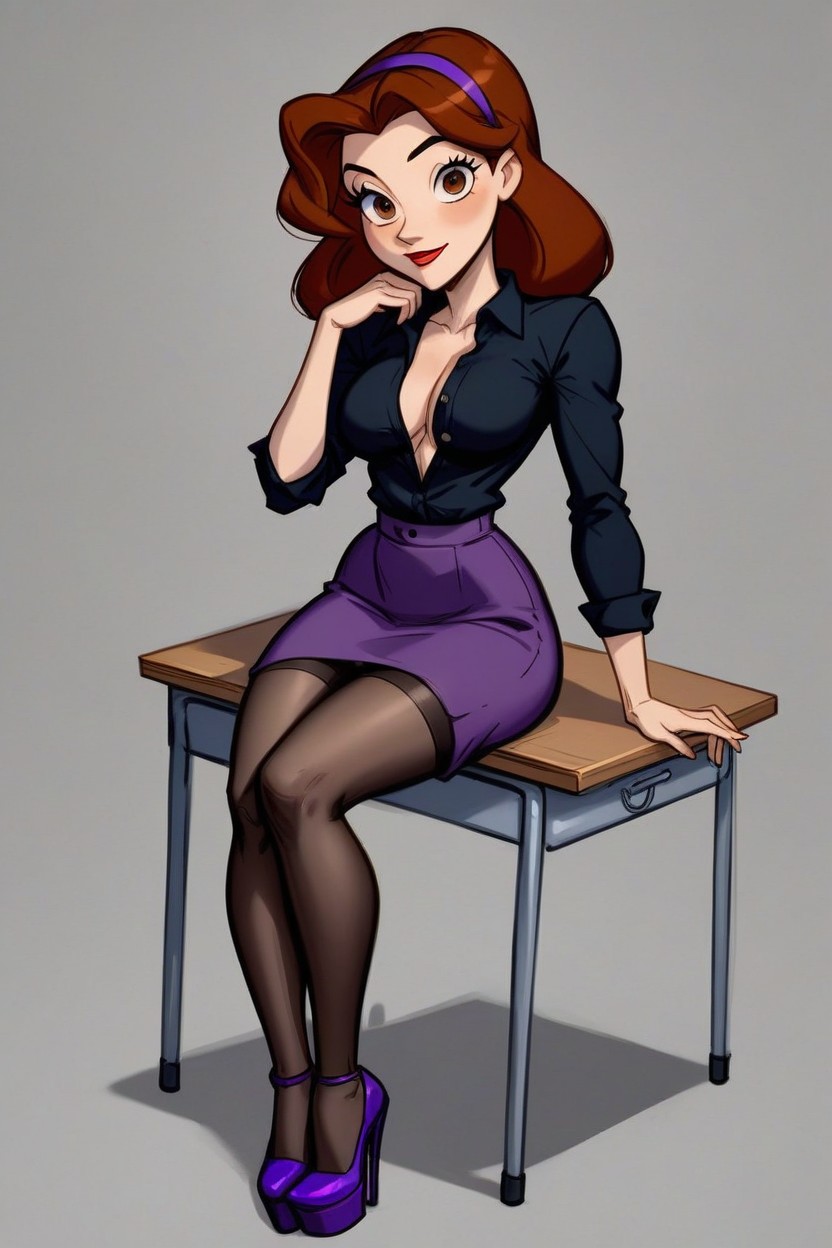 Sexy Posing, Uhd, Chloë Mortez Look Alike AI Porn