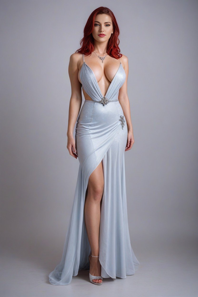 With An Elegant And Confident Demeanor, Form-fitting Evening Dress, Dressed In A SleekPorno IA transsexuelle