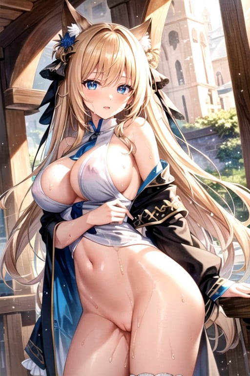 No Panties, Boobs, Namione PieceニューハーフAIポルノ