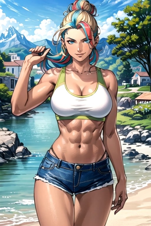 丸いお尻, Crop Top, SmirkファーリーAIポルノ