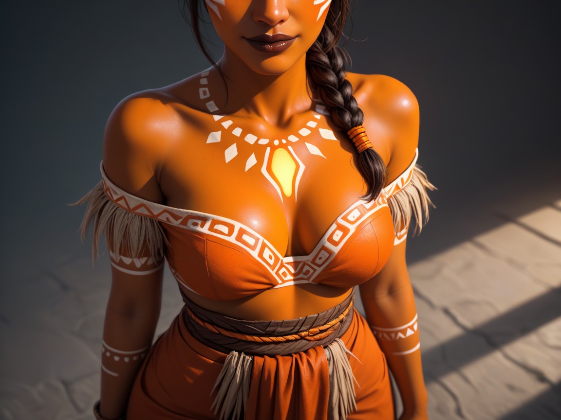 Hourglass Body Type, Alien Crystal Tribal Headdress, Peito Pequeno Porno IA latina