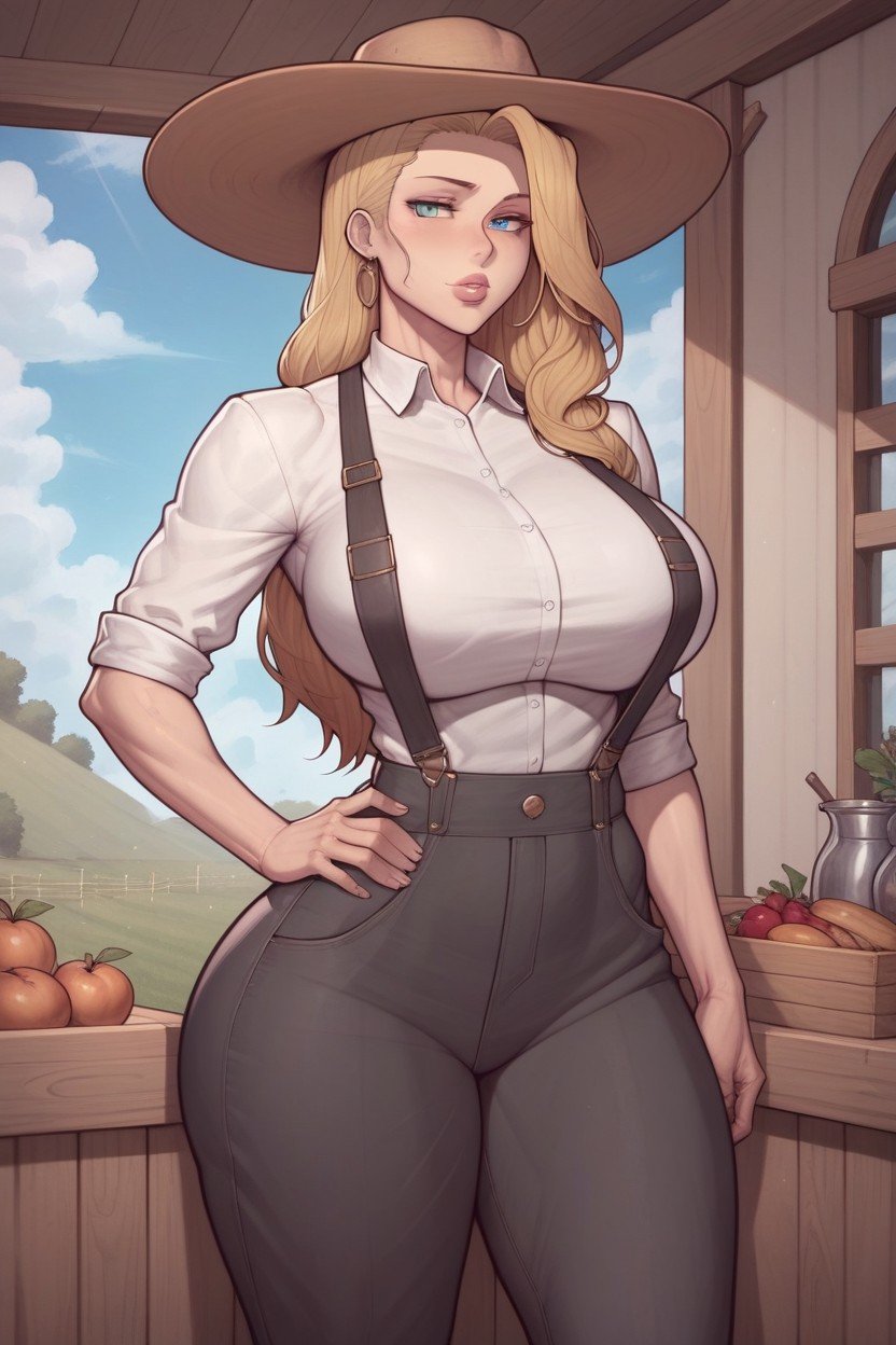 Massive Breast, Woman, AgriculteurPorno IA Hentai