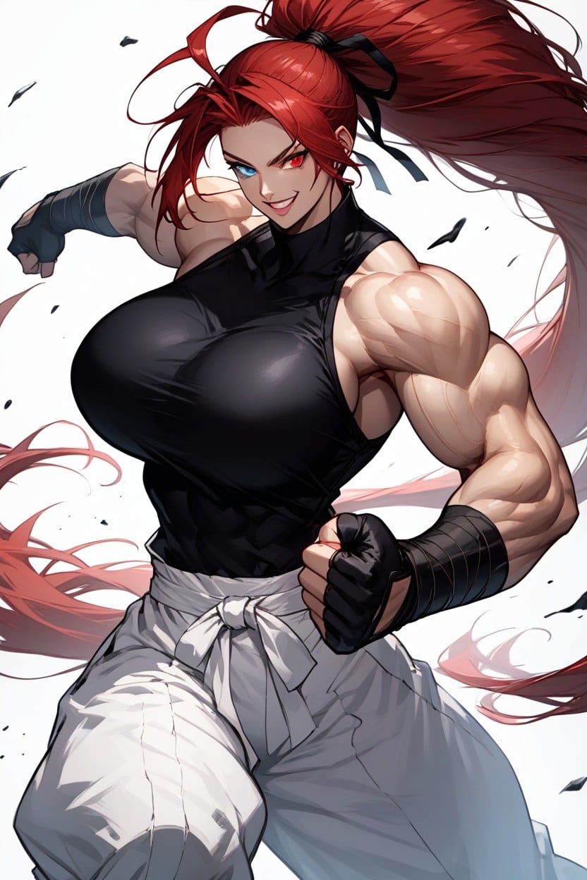 Extremly Tall, Massive Breast, Visible Forehead Hentai AI Porn