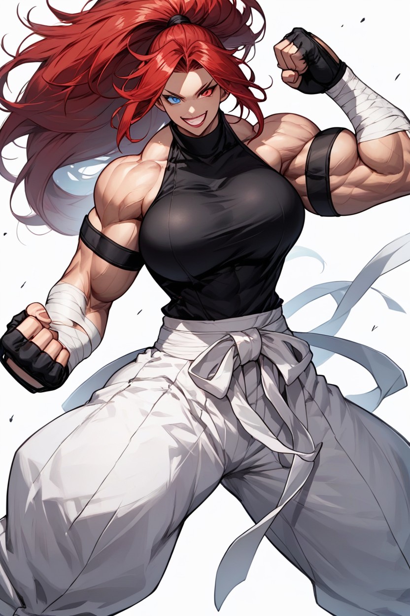 Massive Breast, Wide View, Red Eye Hentai AI Porn