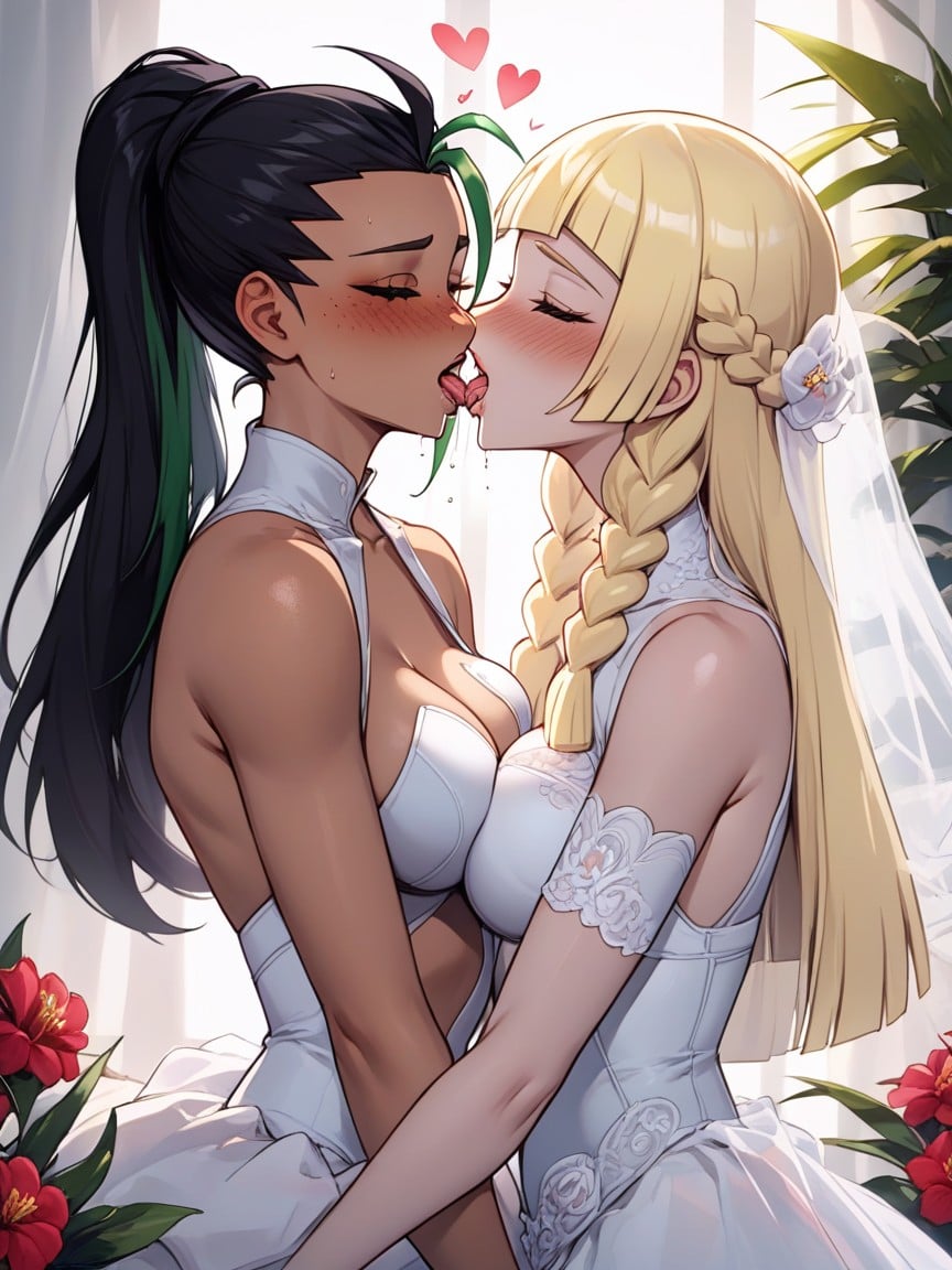 Blush, Humping, LesbianHentai IA