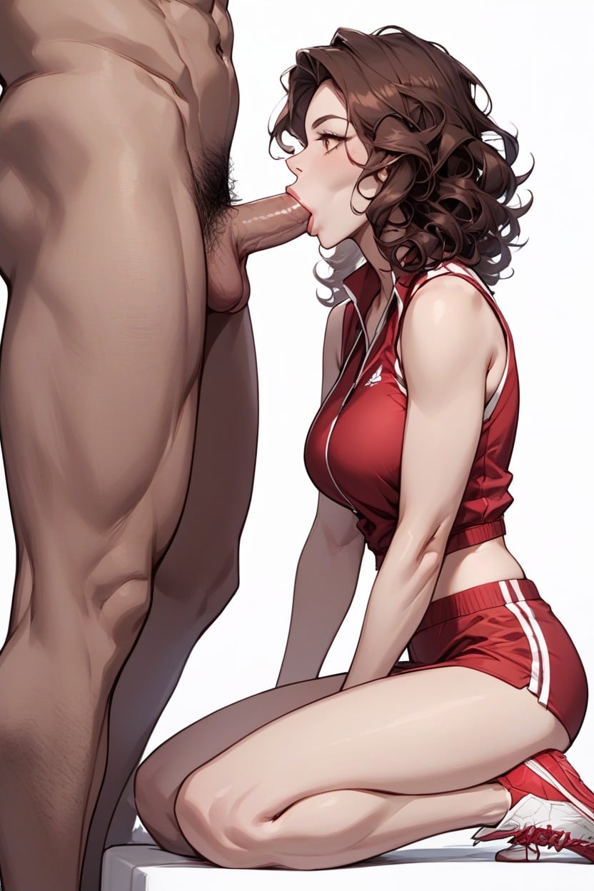 Round Face, Brown Eyes, Arms AI Porn