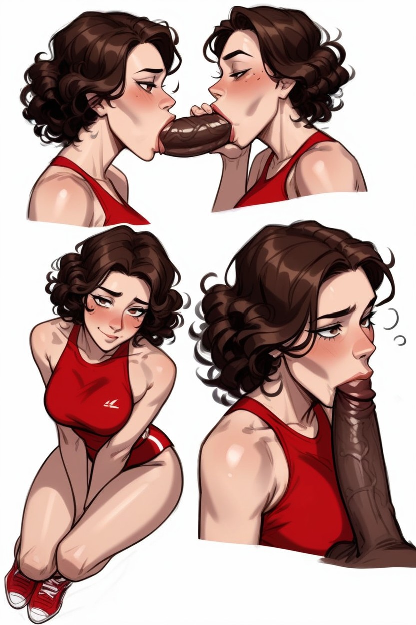 Full Body, Curly, Sharp Focus AI Porn