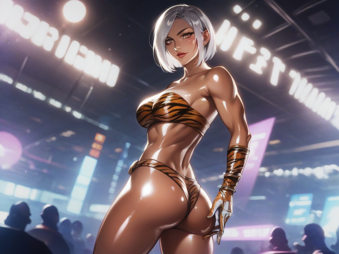 Chest And Hips Proportionate, Rim Lighting, Squared Chest Width Hentai AI Porn