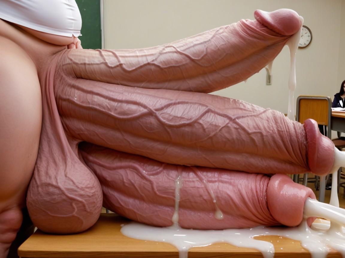 Breast Expansion, Body Fused With Her Cock And Balls, Hyper Enormous Boobs With Huge Pussy Inverted Nipples AI Porn
