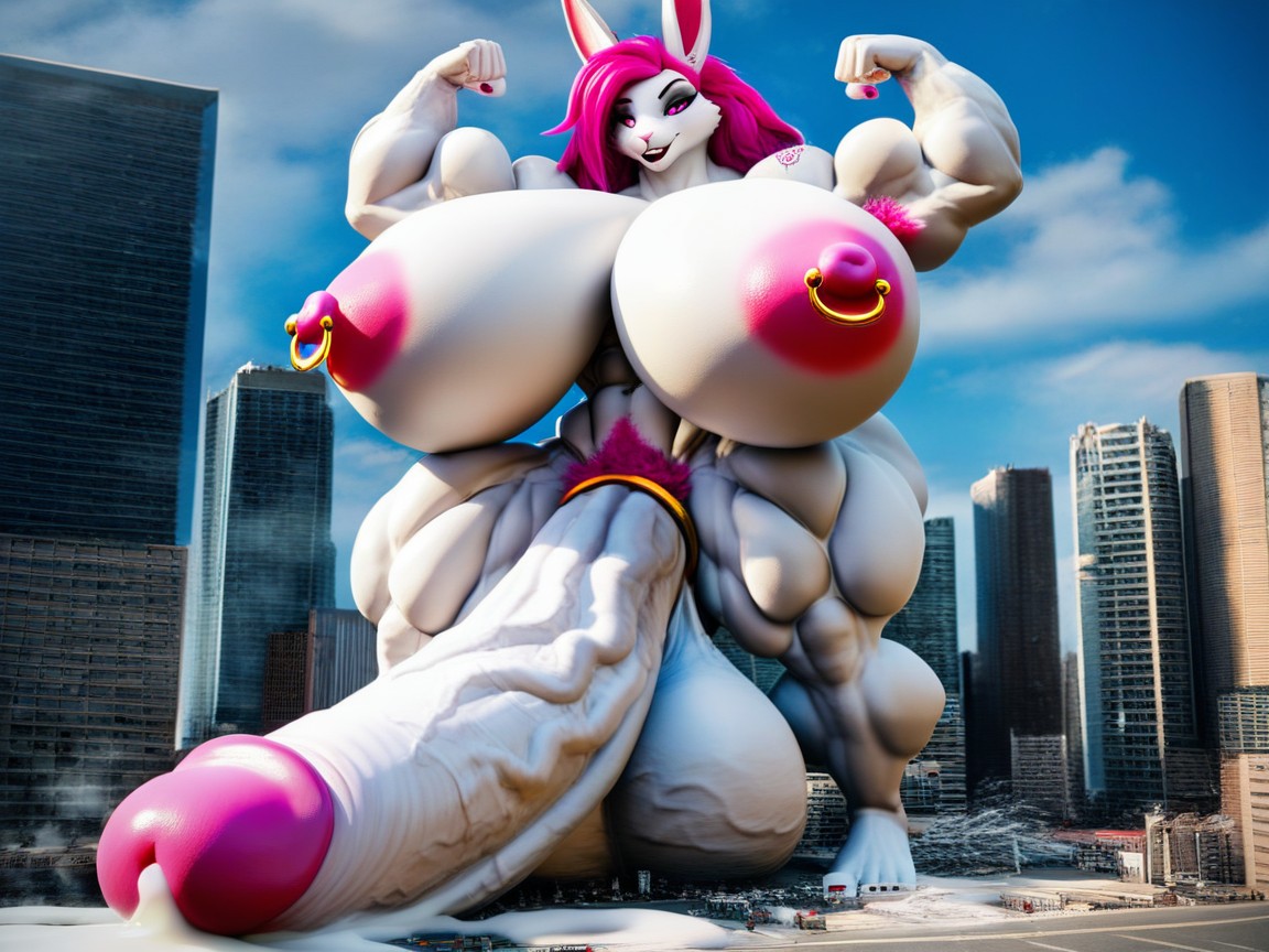 Gigantic Testicles, Naked, Gigantic Cock Furry AI Porn