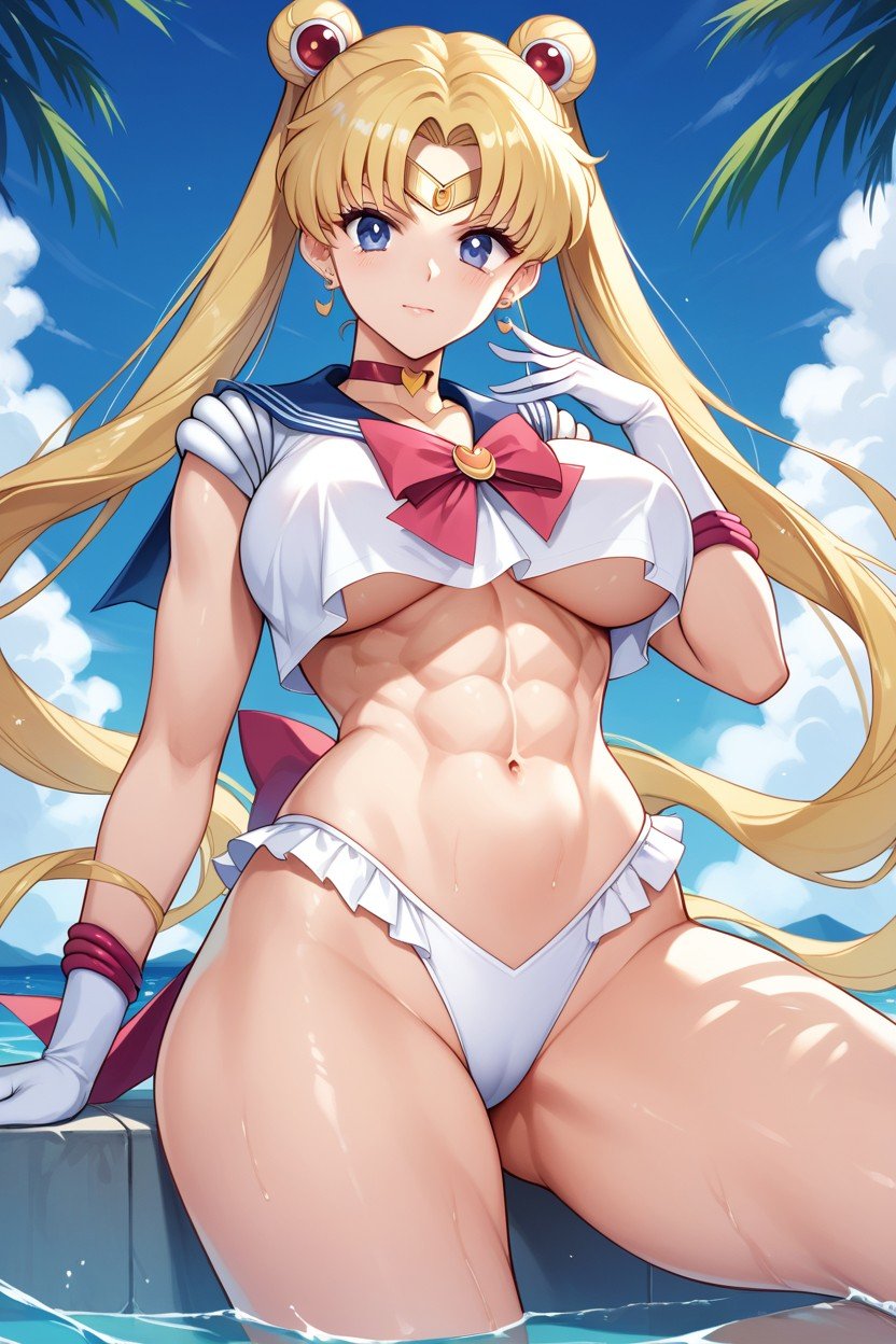 Abs, Usagi Tsukino In Sailor MoonヘンタイAIポルノ