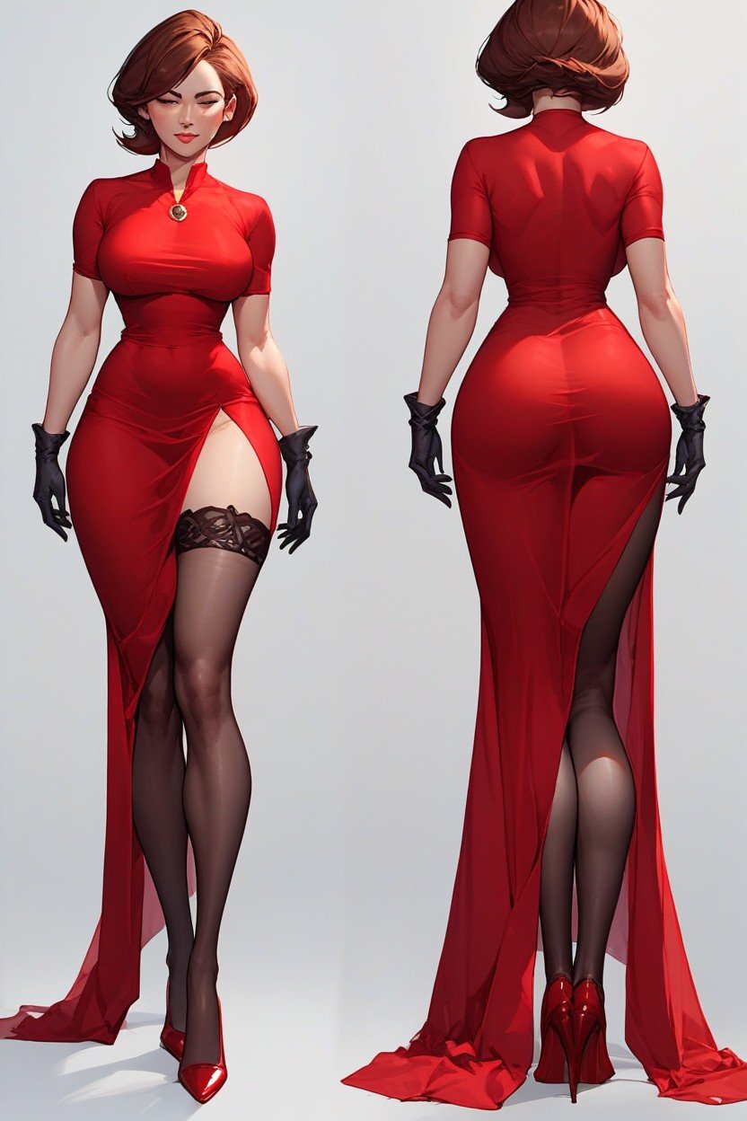 Large Tits, Red Dress, Multiple ViewsPorno shemale IA