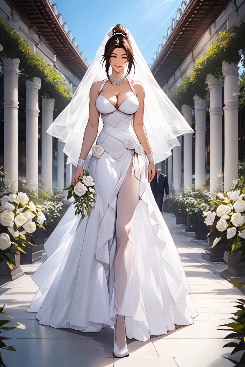 Beautiful, Sexy, Walking Down Aisle Travesti IA Pornô