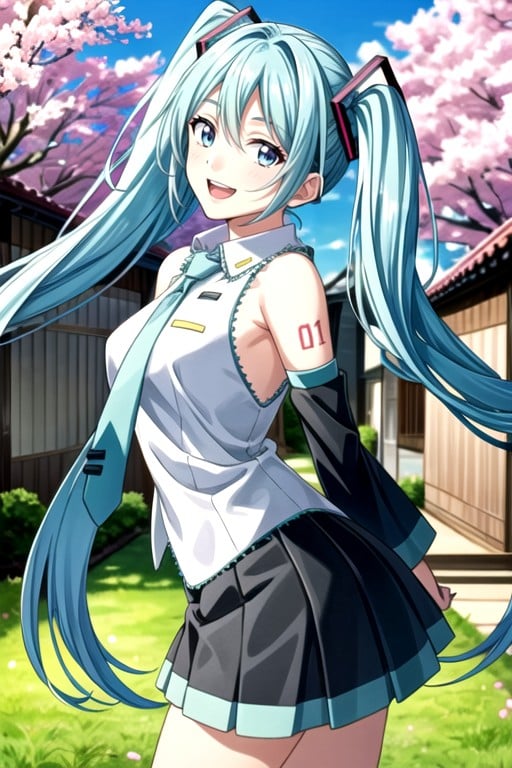 Capture D'écran, Hatsune Miku, Se PencherPorno IA transsexuelle