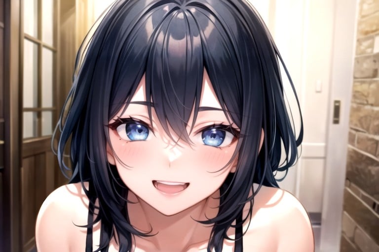 Blue Eyes, Cute, Bust Shot Furry AI Porn