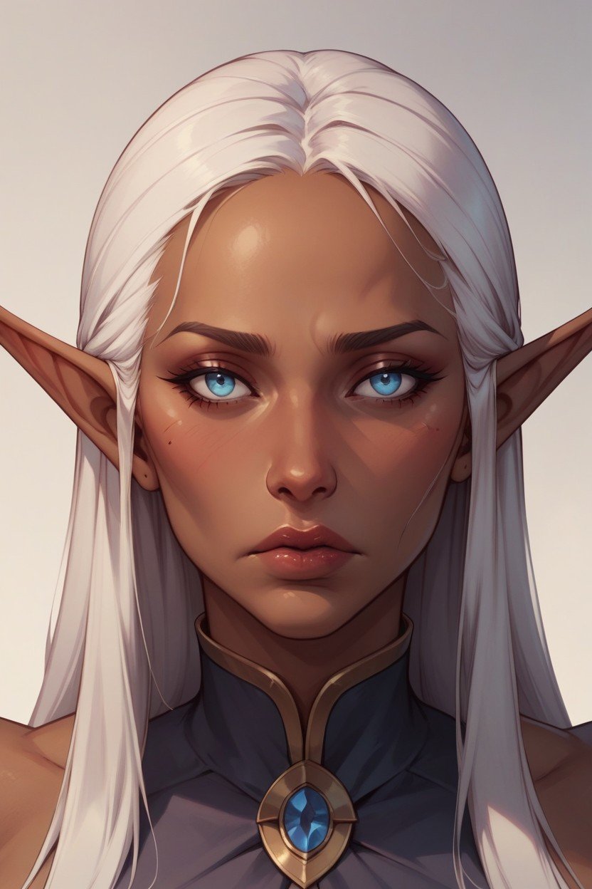 Dark Elf, Detailed Mouth, ShyHentai IA