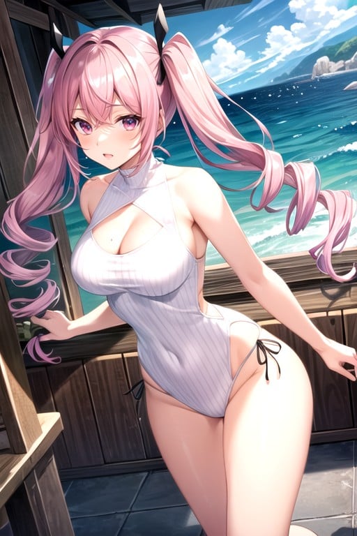 Coast, Drill Hair, Pink HairHentai IA