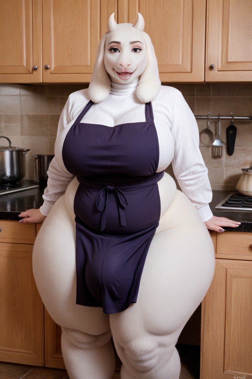 Ssbbw, Kitchen, Toriel Dreemur Pornografia gay com IA