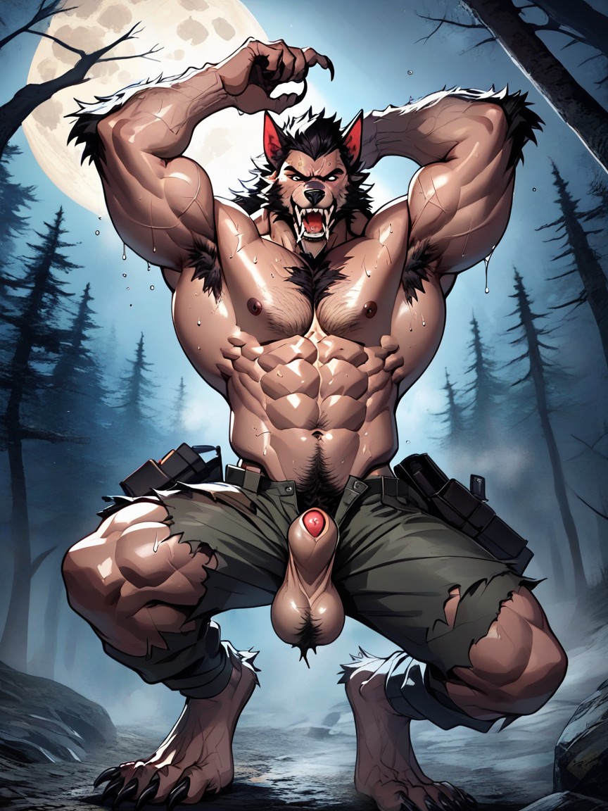 Muscles, Extreme Precision, Sharp Teeth Porno IA Gay