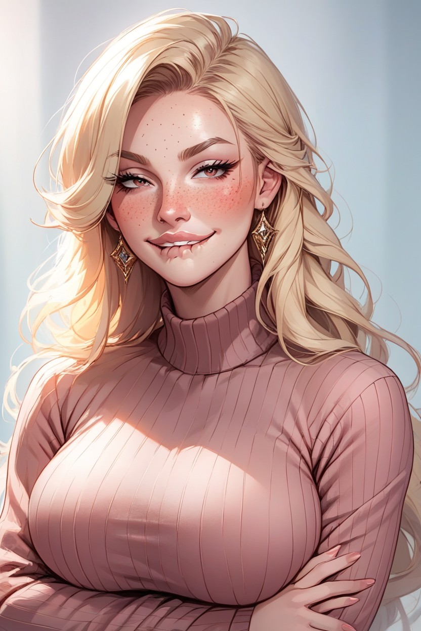 Hyper Realistic, Thick Lips, Front View AI Porn