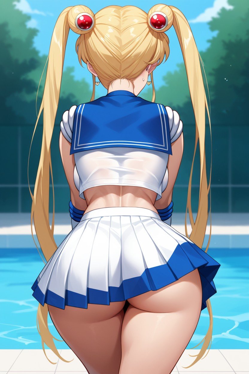 Sailor Suit, Skirt, Bored Hentai AI Porn