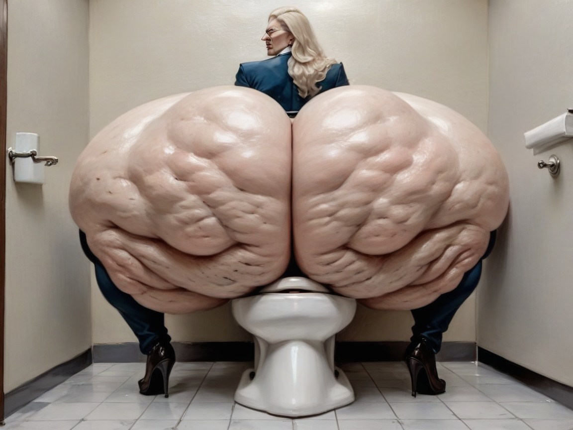 Massive Booty, Rear View, Hyper Massive Gigantic Ass AI Porn