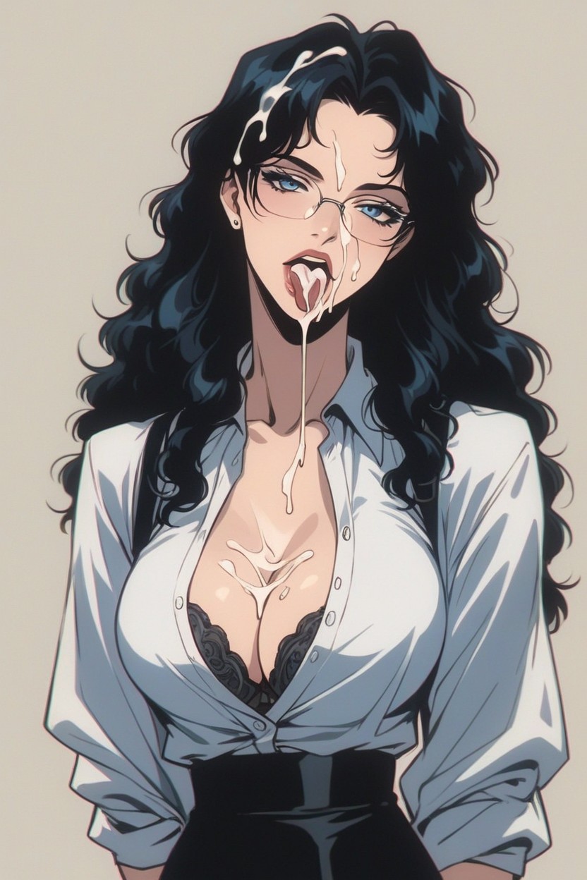 European City, Cum In Mouth, Glasses Hentai AI Porn