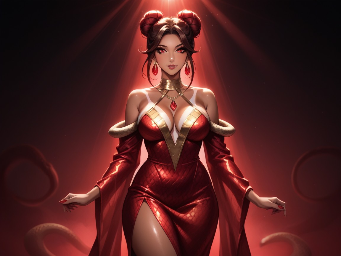 Nsfw, Volumetric, Neon Red Fog Hentai AI Porn