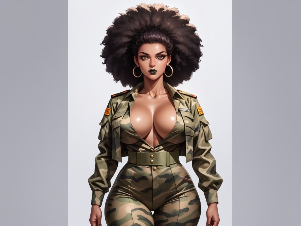 Muscular, Massive Breast, Rounded Ass Hentai AI Porn
