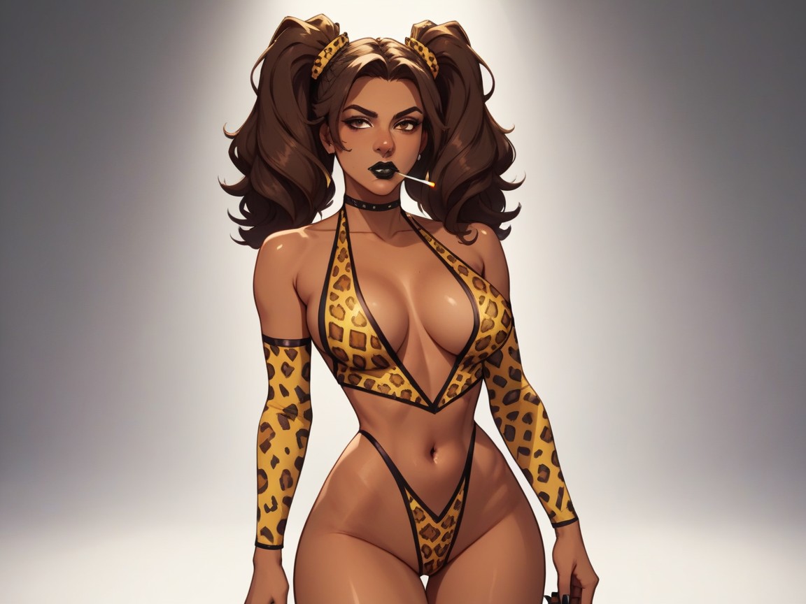 Brunette, Hips Wider Than Shoulders, Wide Round Hips AI Porn