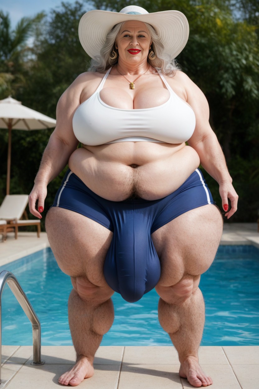 Pool, Full Body, Fully Clothed AI Porn
