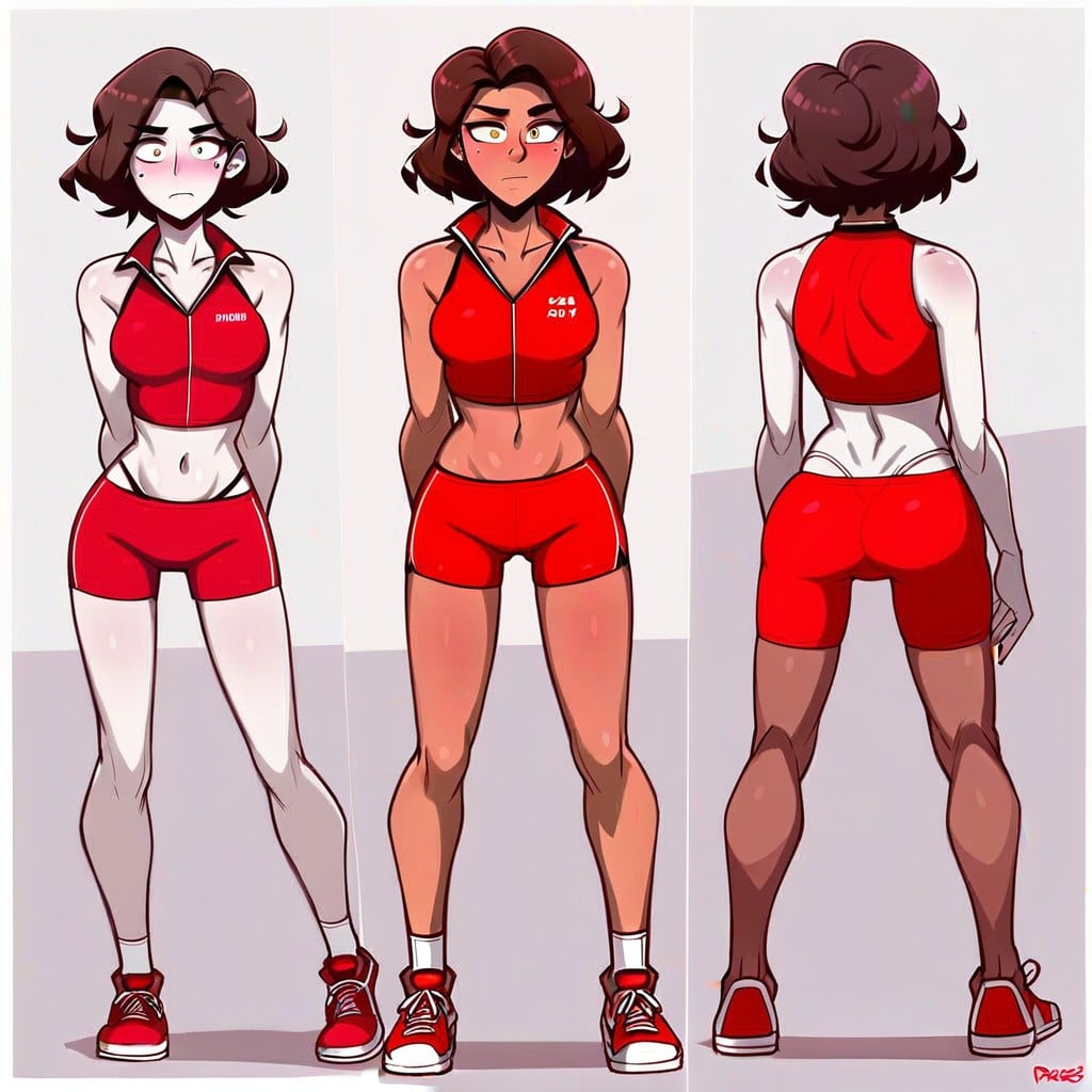 Medium Ass, Red Sneakers, Arms AI Porn