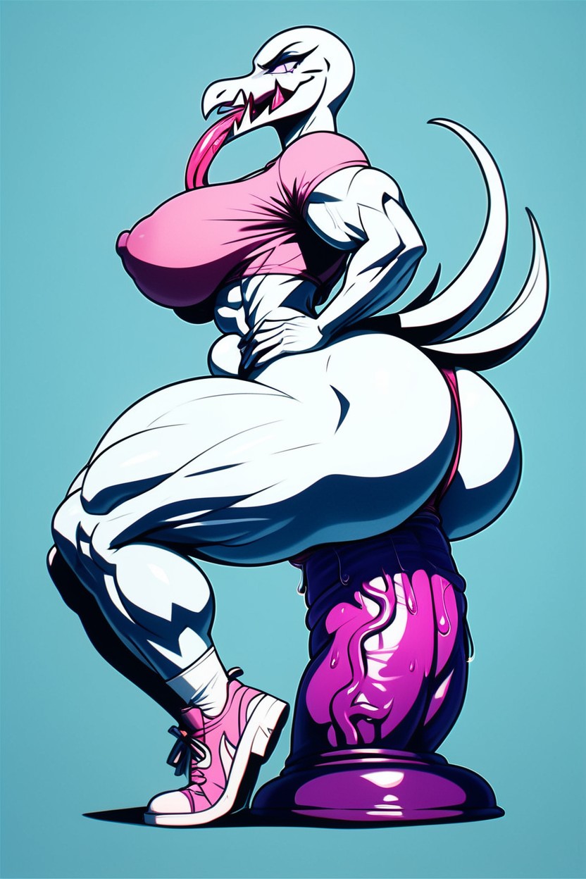 Bottom Half Of Body Bigger, Extremely Large Ass, Full Body AI Porn