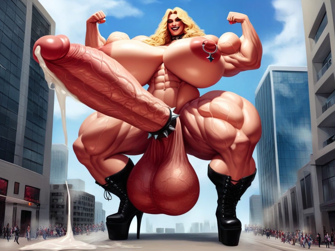 Naked, Futa Domination, Flexing Porno shemale IA