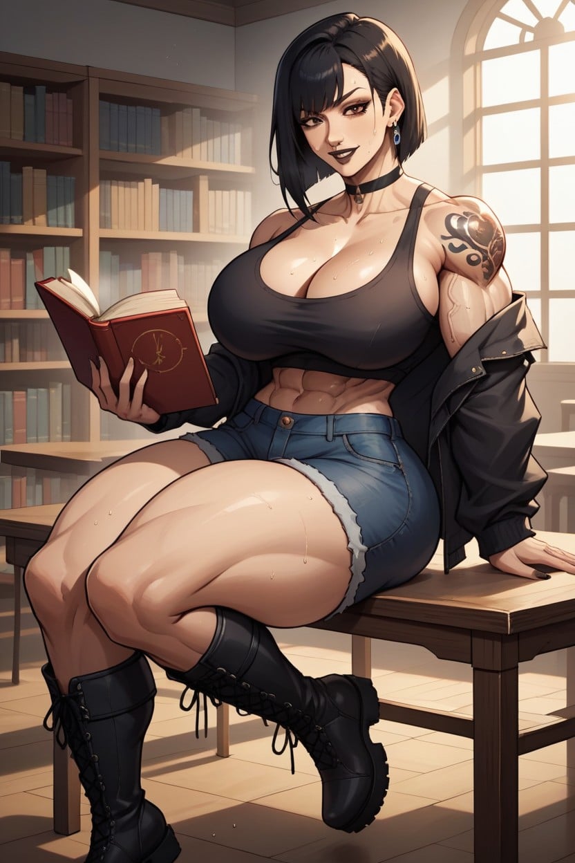 Bangs, Jacket, Straight AI Porn