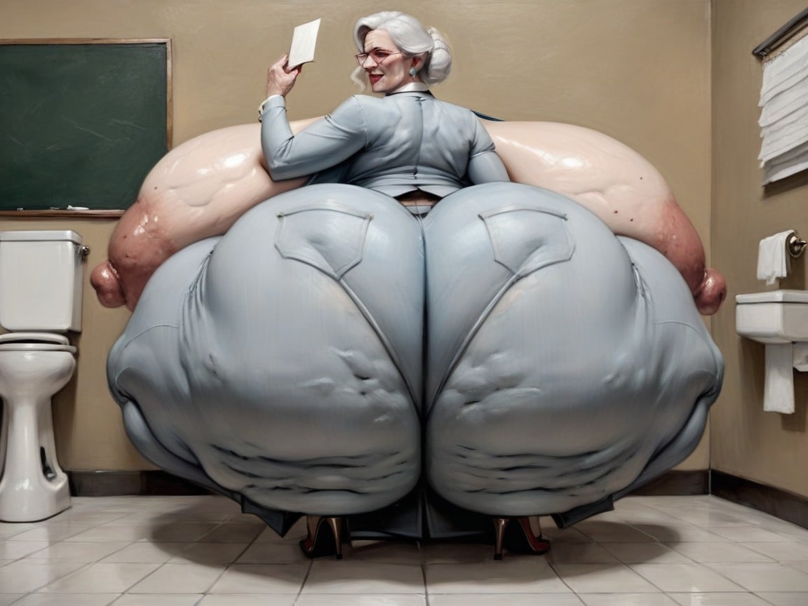 Hyper Ass, Massive Booty, Cellulite AI Porn