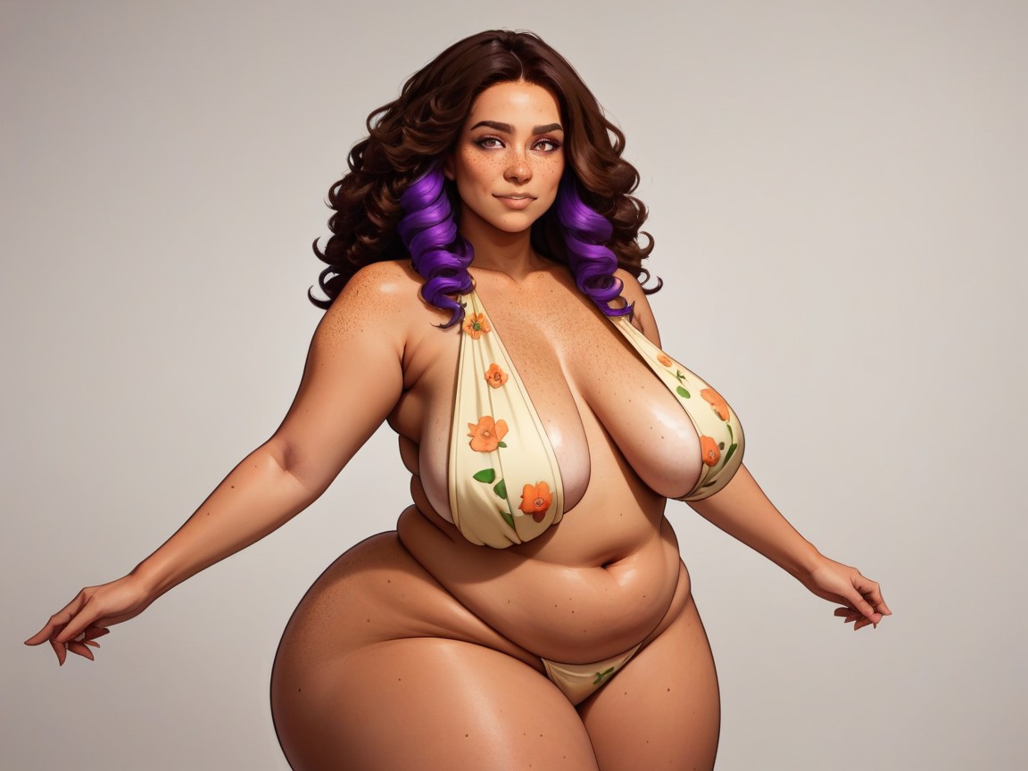 Thick Ass, Wide Proportionate Waist, Round Full Ass AI Porn