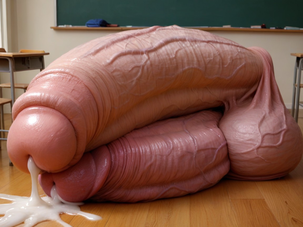 Side View, Veiny Penis, Shocked By The Size Of Cock AI Porn