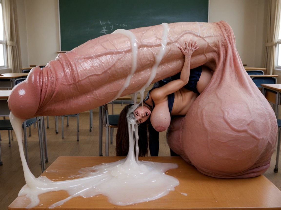 Pores, Massive Flaccid Cock, Masturbation AI Porn