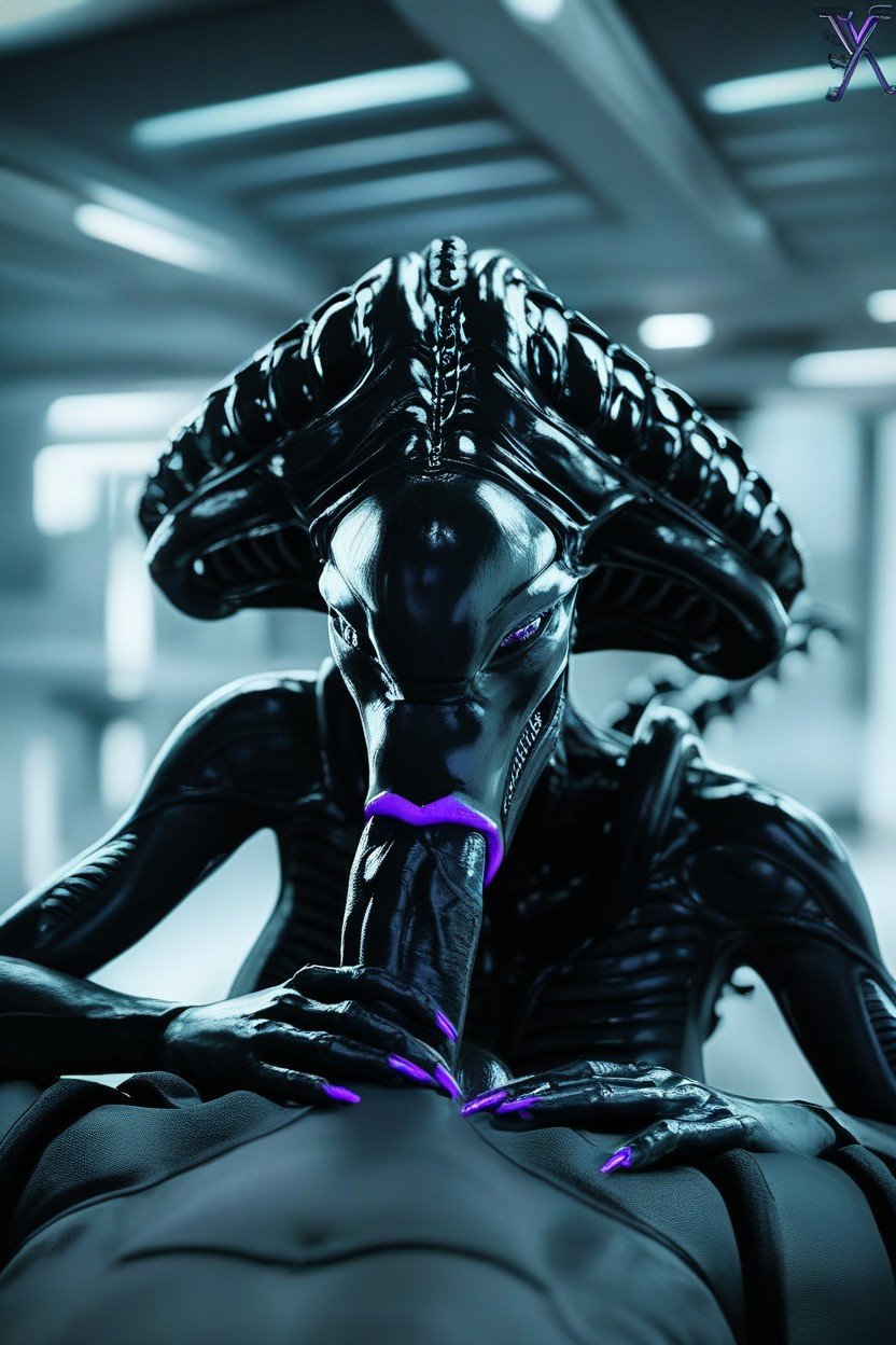 Bust Shot, Lab, Female Xenomorph Furry AI Porn