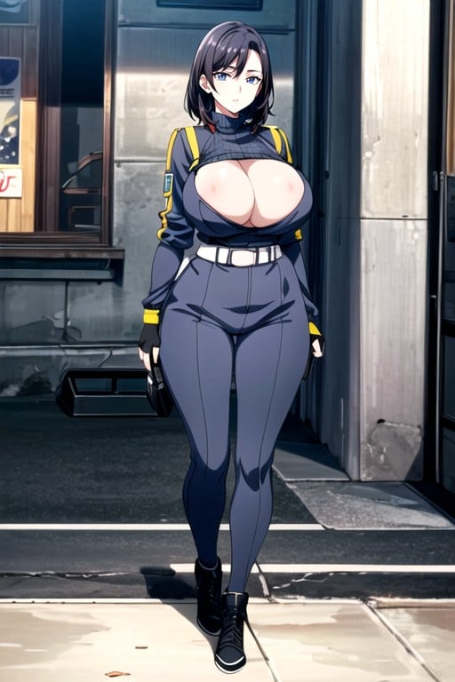 Screencap, Militar, Cuerpo CompletoHentai IA