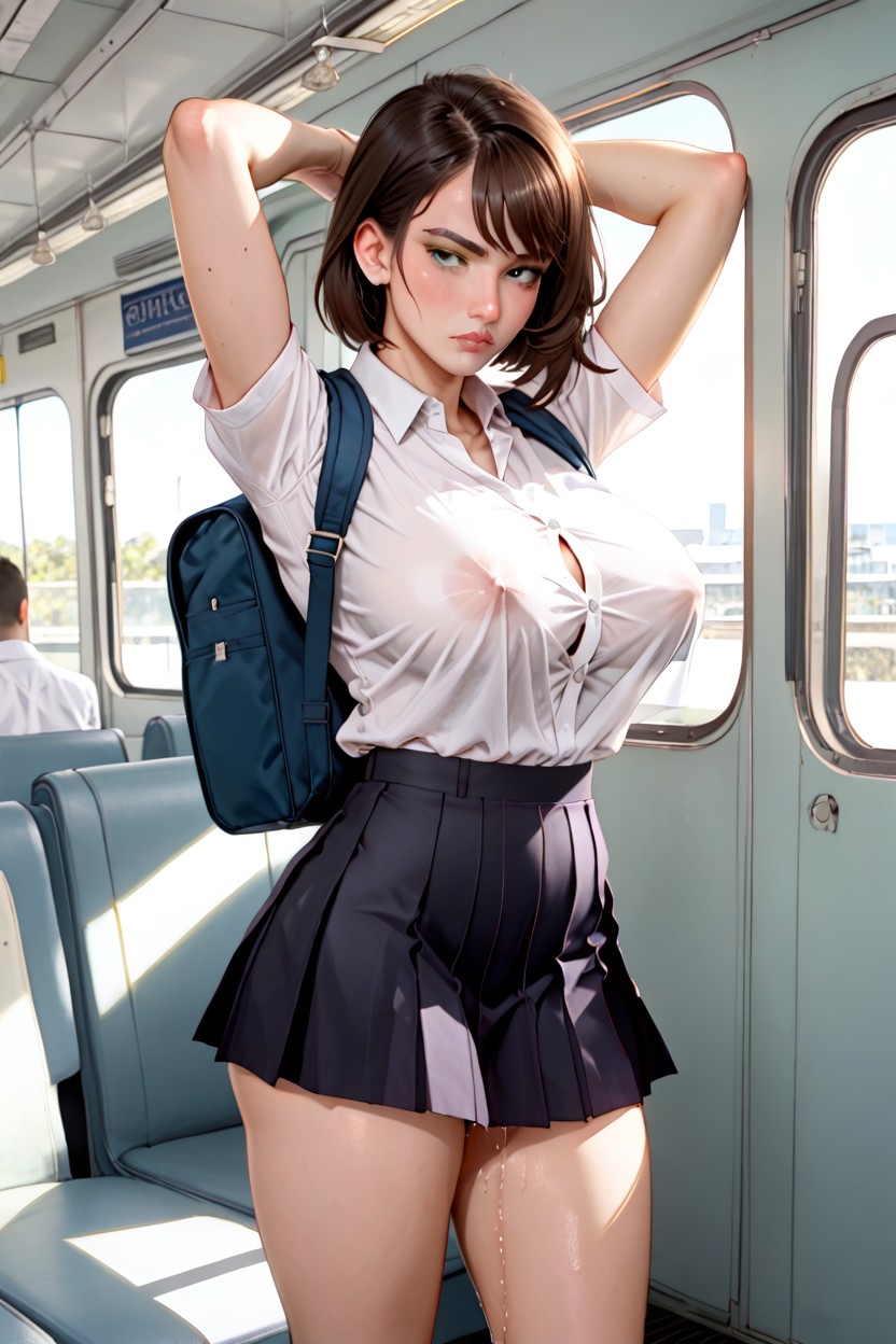 Pantyhose Under Skirt, Slimlegs, Hdr AI Porn