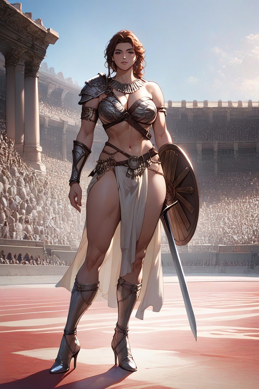 Thick Thighs, Sexy Gladiator, Roman GladiatorAI黃漫