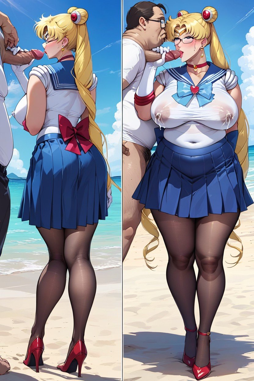 Big Breasts, 后视图, Sailor MoonAI兽人黄片